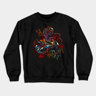 the fighting monkey Crewneck Sweatshirt